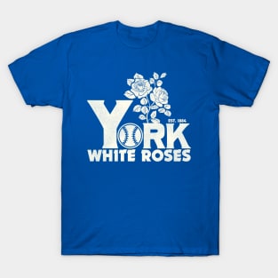 Defunct York White Roses Baseball Team T-Shirt